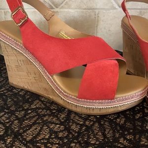 A.Giannetti leather wedges
